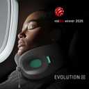 Cabeau Travel Essential Neck Pillow - Fits Most Neck Sizes (11-21 inches) - Evolution X Three Ways to Adjust for Ultimate Comfort on Long Flights (Amethyst)