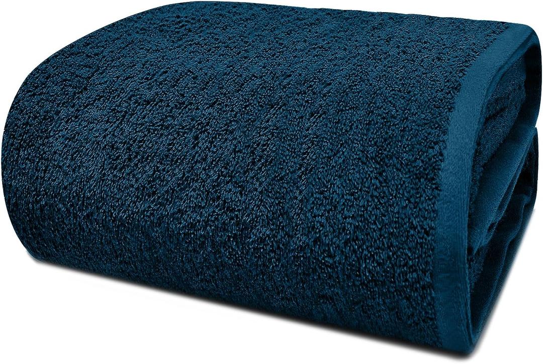 DAN RIVER Pack of 1 Bath Sheet 40x80 Inches, Big Towels Oversized Extra Large Bath Sheets, Absorbent Quick Dry Towels - Blue Opal