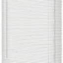 Aluminum Mini Blinds 1 Inch Metal Slat Darkening Venetian Blind Horizontal Window Shades for Office Home Windows Custom Size Cordless Blinds(White)