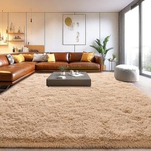 Area Rugs for Living Room, Soft Shaggy Carpets for Living Room, Fuzzy Rugs for Kids' Room, Perfect Decor for Modern Home Camel 8x10 Feet