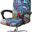 Amazon.com: Smiry Stretch Printed Office Computer Chair Covers, Universal Desk Rotating Chair Slipcovers Removable Washable, Soft Fit Anti-Dust Spandex Protector Cover with Zipper, Blue Green : Office Products