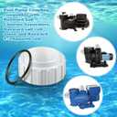 Dreyoo 4 Pcs Salt Cell 2" Union Replacement Kit Compatible with Hayward Salt Chlorine Generators, GLX-Cell-Union, Hayward T-3 T-15 Cleaner Coupler for Pool Part Spa Pump Union Assembly