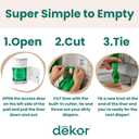 Diaper Dekor EKO Classic Diaper Pail, White | ONLY Eco-Friendly Diaper Pail Made with 70% Recycled Materials | Hands-Free: Step Drop Done | Cost-Effective Refill System