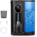 Automatic Mouthwash Dispenser for Bathroom: 20.3Oz Mouth Wash Dispensers with Magnetic Cup Holder, 4 Levels, Wall Mounted, Electric Auto Mouthwash Dispenser for Kids Adults, Bathroom Accessories Black