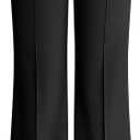 OQQ Women Wide Leg Pants High Waist Casual Pants Fall Clothes Outfits (Medium, Black)