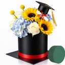 Resurhang Graduation Cap Flower Box with Floral Foam Graduation Hat Gift Box Class of 2026 Grad Candy Flower Table Centerpieces Decorations for Grad Party Favors Ceremony Activities Celebrations