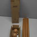 QDWIS 2-Pack 1" Wood Curtain Rods for Windows 28-48" Adjustable Decorative