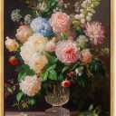 Art Remedy Floral Still Life Canvas, 24" x 36", Gold Frame, Blossoms of Nostalgia, 37"L x 25"W