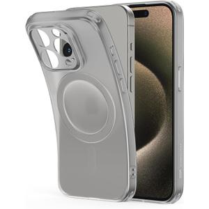 ESR for iPhone 15 Pro Max Case, Compatible with MagSafe, Military-Grade Protection, Resists Yellowing and Scratches, Magnetic Phone Case for iPhone 15 Pro Max, Zero Series, Frosted Grey