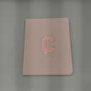 TopPerfekt Case for iPad 11th (A16) 11-inch 2025 / iPad 10th Generation 10.9-inch 2022, Initial Chenille Letter Suture, Cute Case with Auto Sleep/Wake, Support Touch ID, Pencil Holder (Pink, C)