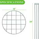 12 Pack Peony Cages and Supports 16 x 24 Inch Grow Through Plant Support Peony Support Ring for Outdoor Plants