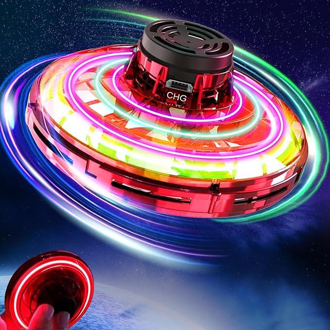 Flying Spinner UFO Boomerang Mini Drone Magic Led Light Kids Best Christmas Gift
