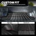 LASFIT 6.4FT Truck Bed Mat for Ram 1500 2019-2026 Standard Bed (6FT4/76.3inches) NOT for Classic Model or Model with RamBox, All Weather TPE Custom Fit Truck Cargo Bed Liner, Black