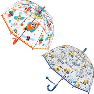 Kids Clear Umbrella for Rain Dome Bubble Umbrellas Windproof for Kids Boys and Girls