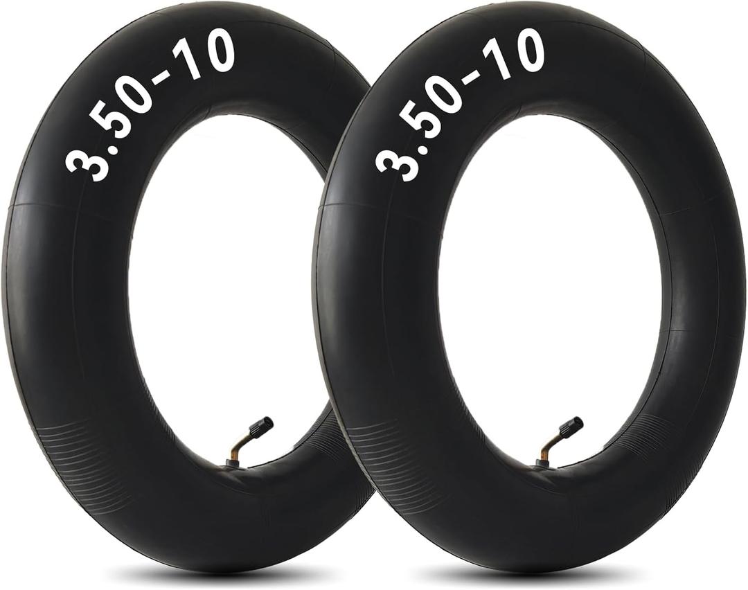 2 PCS 3.50-10 Inner Tube 10 inch Scooter Tube with Bent Valve Stem