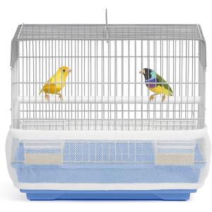 Universal Bird Cage Seed Catcher Universal Mesh Skirt Cover Stretchy Small Animal Cages Cover Pet Removable Durable Protector (White, Extra Small)