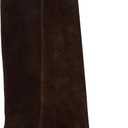 RBRKGNH Brown Suede Knee High Boots for Women Comfortable Pull on Pointed Toe 2 Inch Kitten Heel Fold Over Boots. 9, Brown
