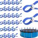 30 PCS Pool Cover Clips for Above Ground Pools,5.1 Inch Stainless Steel Pool Cover Clamps,Heavy Duty Windproof Pool Clips for Winter Outdoor Above Ground Swimming Pool Cover