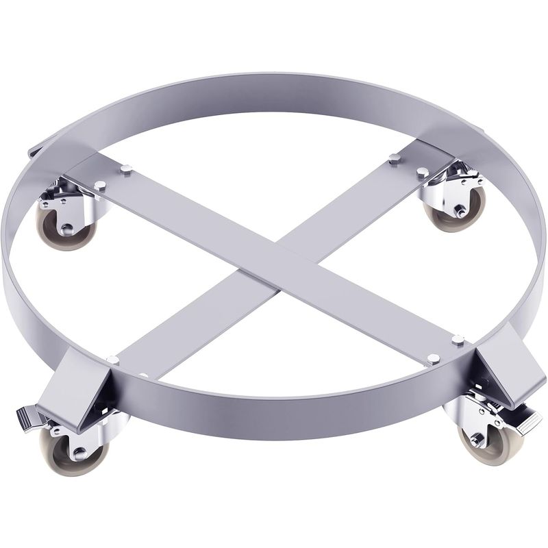 55 Gallon Steel Drum Dolly,Heavy Duty 1000lbs Load Capacity, Barrel ...