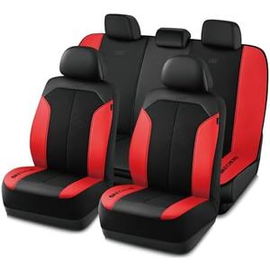 Skechers Car Seat Covers, GOGA Mat Oxford Cloth Seat Covers, Waterproof Car Seat Covers Full Sets, Automotive Universal Fit Seat Cover for Most Cars, Suvs, Trucks, Red