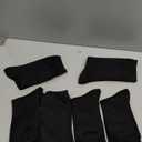 BISOUSOX Thin Merino Wool Boot Socks for Women, Warm Black Winter Cozy Comfy Breathable Dress Crew Hiking Socks Womens (6-9, 6 Pairs-black)