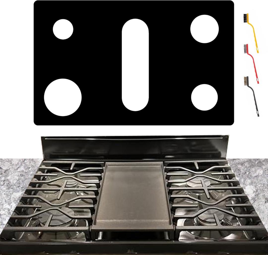 Stove Cover For GE General 30 Inch Gas Range Model JGBS86SPSS JGBS86EPES, Upgraded 0.5MM Thickness Reusable Burner Guard For For GE Gas Stove Top Protector
