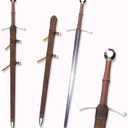 Sharp Blade Medieval Long Sword, Manganese Steel Blade Real Metal Sword