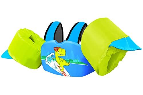 Chriffer Kids Swim Vest Life Jacket for 30-55 Pounds Boys and Girls, Toddler Floaties with Shoulder Harness Arm Wings for 2,3,4,5,6,7 Years Old Baby