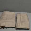 Fitable Nature Faux Linen Tablecloths Rectangle 60 x 84 Inch - 2 Pack Neutral Table Clothes for 4-6 Foot Tables, Wrinkle-Proof Faux Burlap Table Cover for Dining, Farmhouse, Outdoor Picnic, Camping