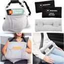 MOYOAMA 4 Pc Hysterectomy Pillow Set Incl Seatbelt Cushion & 2 Gel Packs for Soothing Relief After Hysterectomy Recovery Must-Haves, Post-Op C-Section Pillow Gifts, Abdominal Surgery Recovery