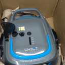 WYBOT A1 Robotic Pool Cleaner, Automatic Pool Vacuum with 120 Mins, Double Filters, LED Indicator, 2.5H Charging, Lightweight, Ideal for Above Ground Flat Pools - Blue & Grey
