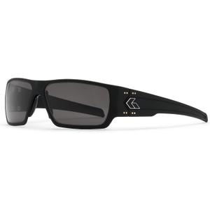 Gatorz Eyewear Specter Sunglasses Black Aluminum Frame/Black Logo Smoke Lens CNC-Machined Aluminum, Adjustable Fit Made in USA (GZ-08-031)