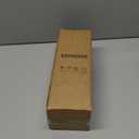 Ceramic Toilet Brush & Holder Set - Freestanding Deep-Cleaning Toilet Bowl Cleaner Brush, Stainless Steel Handle, Small & Sturdy for Storage, Easy to Clean, Non-Scratching (Matt Black)