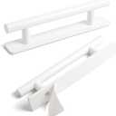 2 Pack Drawer Stick on Handle 5-3/4 inch White self Adhesive Cabinet Handles Kitchen Adhesive Drawer pulls Closet Door pulls for Sliding Glass Shower Door Handle