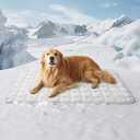 Bedsure Cooling Mat for Large Dogs – 48x30 Inch Washable Cooling Pet Pad for Puppy, XXL Portable Kennel Puppy Bed for Summer, Non-Slip Summer Crate Pad for Big Dog Up to 100 lbs
