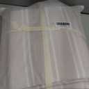 Duvet Cover Full Size Pink White Striped Duvet Cover Set Washed Cotton Linen Feel Chic Bedding Set for All Seasons Breathable Durable Textured (Wide Striped HFBT)