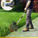 Brushless Cordless Weed Wacker, 4820 Gear Brushless Motor 20V Battery Powered Weed Eater, 3-in-1 Trimmer/Edger/Lawn Mower (Two Batteries Pack)
