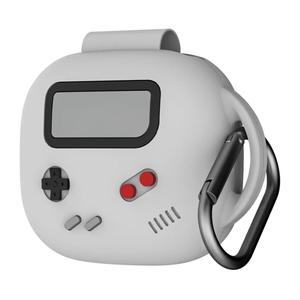 Cute Cover for Powerbeats Fit Case 2025, 3D Cartoon Funny Design | Shock Resistant | Full Protection Soft Silicone Case Compatible with Beats Powerbeats Fit Earbuds Accessories with Keychain, Grey