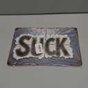 Suck Vintage Metal Signs Rustic Tin Signs 12x8in for Man Cave & Home Bar 2 PACK
