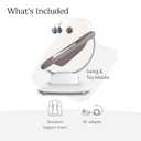 UPPAbaby Mamaroo Smart Swing Customizable Soothing Modes with MotionSync Technology Infant Recline + Bluetooth Enabled Included Newborn Insert Wells (Dark Taupe Mlange)