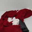 Santa Claus Costume for Men 9PCS, Christmas Santa Costume Adult Deluxe Santa Suit Professional Santa Outfit L