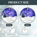 2 x Memorial Ornament  The Sky Looks Different When You Have Someone You Love Up There  Remembrance Gift for Loss of Loved One  Sympathy Bereavement Ornament Keepsake  Memorial Christmas Tree Decor