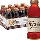 Tejava Original Unsweetened Black Iced Tea, 12 Pack, 16.9oz PET Bottles, Non-GMO, Kosher, No Sugar or Sweeteners, No calories, No Preservatives, Brewed in Small Batches EXP:05/14/26