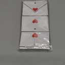 AceOrbit 12 Pcs Valentine's Day Wooden Envelope Ornaments, White Envelope Red Heart Tree Decorations, 9.8ft Jute Twine for Hanging, Heart Ornaments for Valentines Decor, Indoor Outdoor Tree Decoration