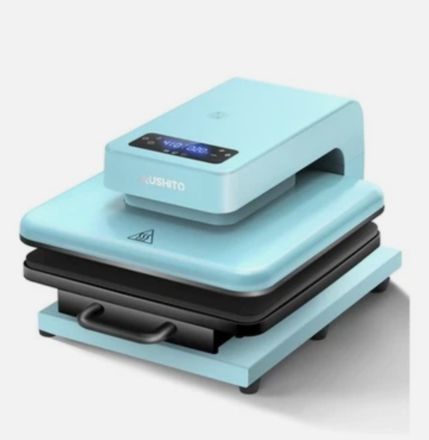 AUSHITO Upgraded Auto Heat Press - Heat Press Machine for T Shirts with Adjustable Pressure & Higher Heating Height, Heats Up Fast & Evenly Heat Press 15x15 for HTV, Sublimation, Heat Transfer Project