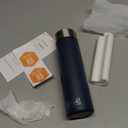 DISONCARE Odyssey 60H Insulin Cooler Travel case Digital Display Medication Cooler for Medicine Travel TSA Approved Ice Pack Diabetic Medical Cooler Diabetes Bag EpiPen with QR Medical Tag, (Navy Blue)