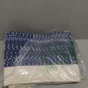 White and Blue Cotton Rope storage Basket Bins Woven Basket for Organizing Shelves 15X10X9.3 Rectangle Decorative Baskets For storage Books Towels Wicker Nursery basket organizer Set of 3