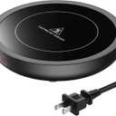 SWEETFULL Coffee Mug Warmer, 36W Electric Coffee Cup Warmer for Desk with 3-Temp Settings Advanced Temperature-Controlled Beverage Warmers Heating Plate for Coffee, Milk, Tea, Candle Wax - Black