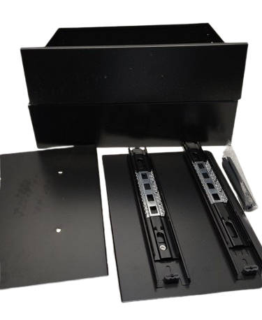 Under Desk Drawers with Sliding Pencil Tray, Desk Mounted Sliding Pull-out Drawer for Home Office, Extra Storage Organizer for Sit Stand Workstation