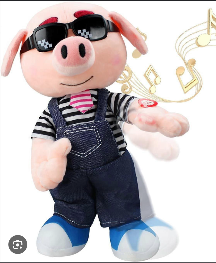 Pig Stuffed Animal, Waving Singing Dancing Pig Plush Interactive Toys, Fun Animation Baby Stuffed Animals Electronic pet Pig Toys Kids Gifts
